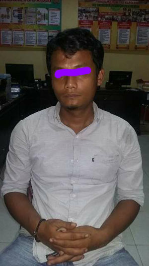 Miiki Sabu, Pemuda Sentajo Diringkus Polisi